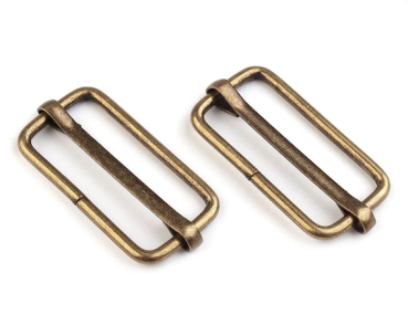 Stegschnalle Altmessing - 33 mm